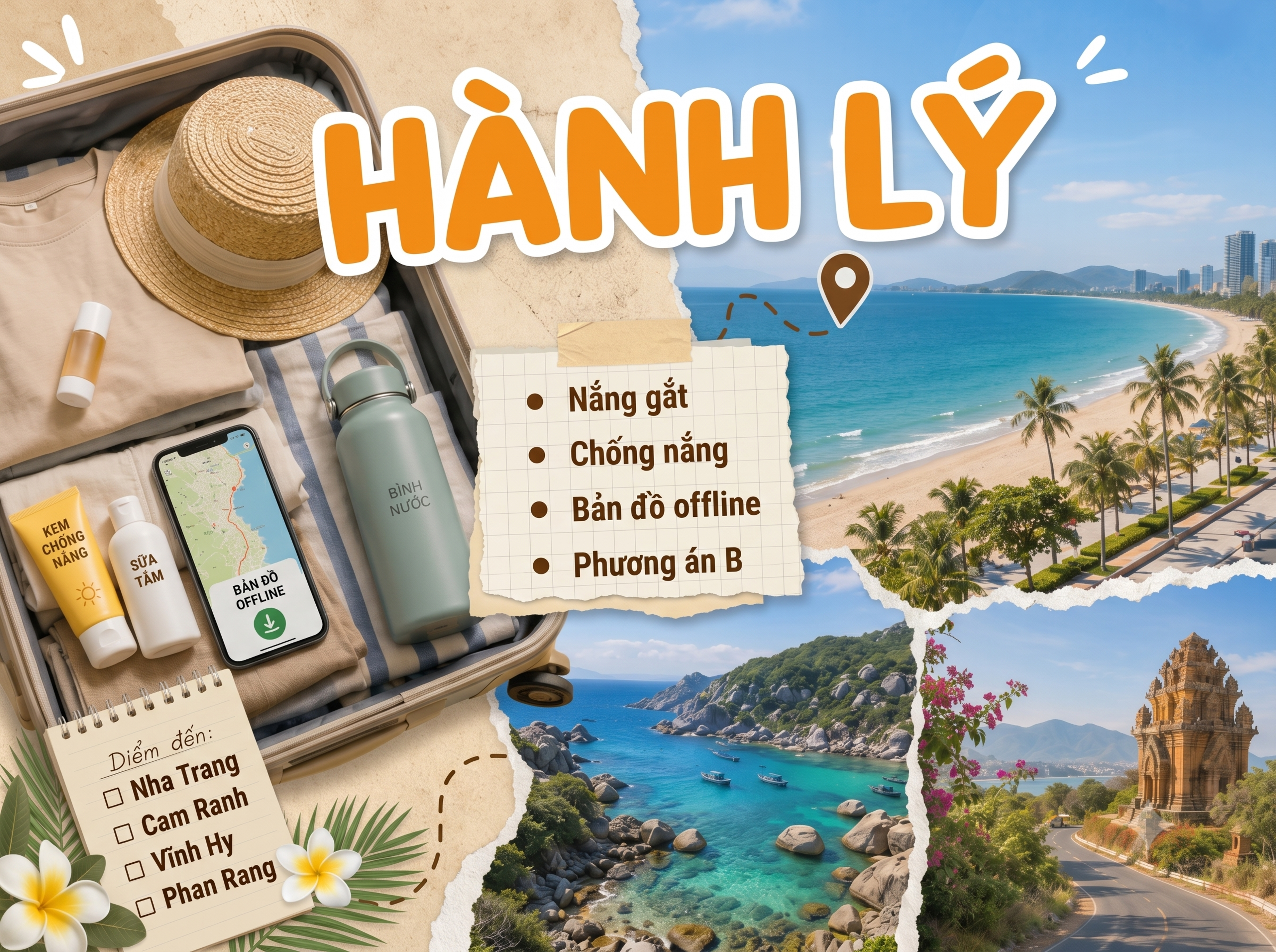 뜨거운 여름철 여행 짐 싸기 체크리스트 - Hình 1