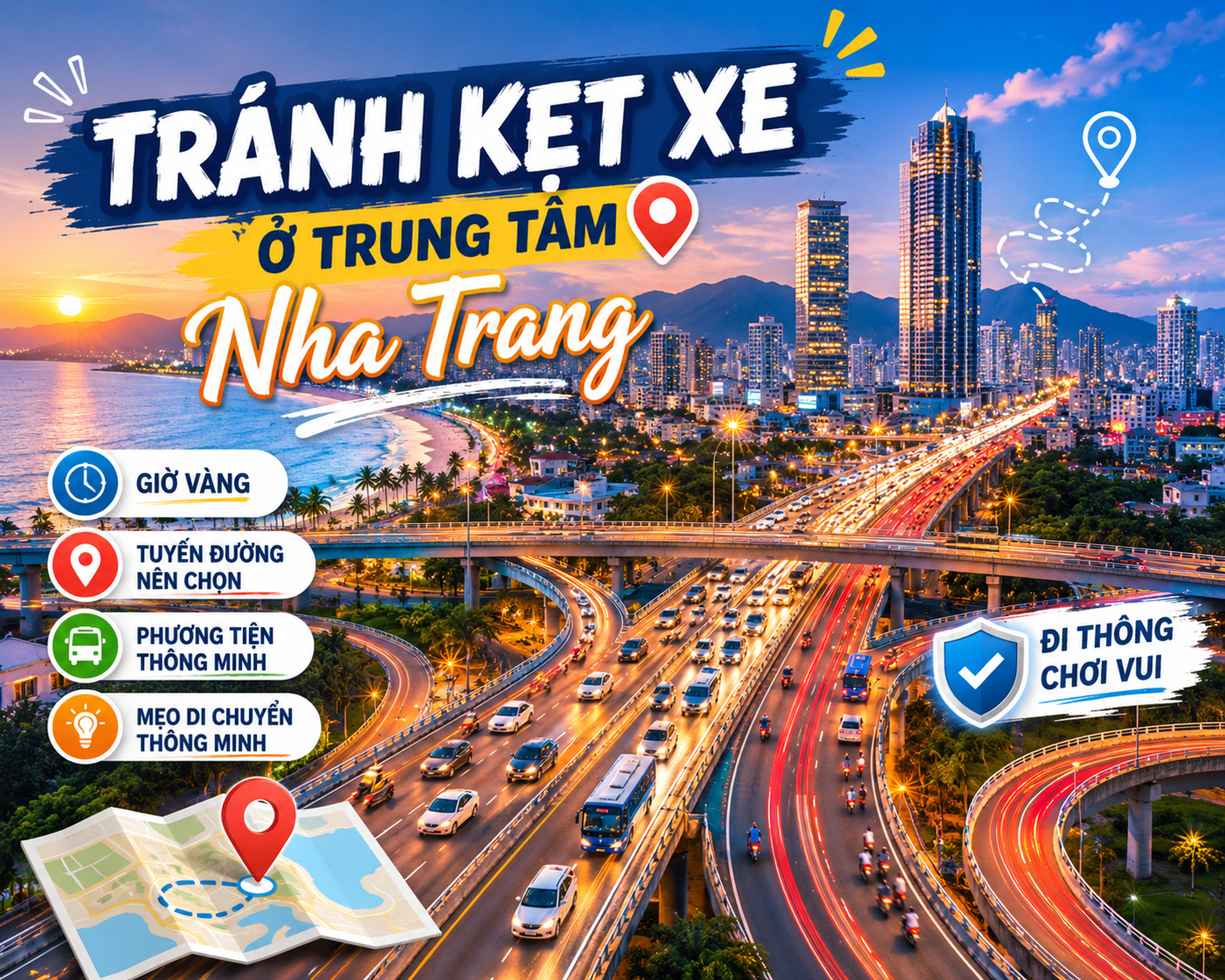 Cách tránh kẹt xe ở trung tâm Nha Trang - Hình 1