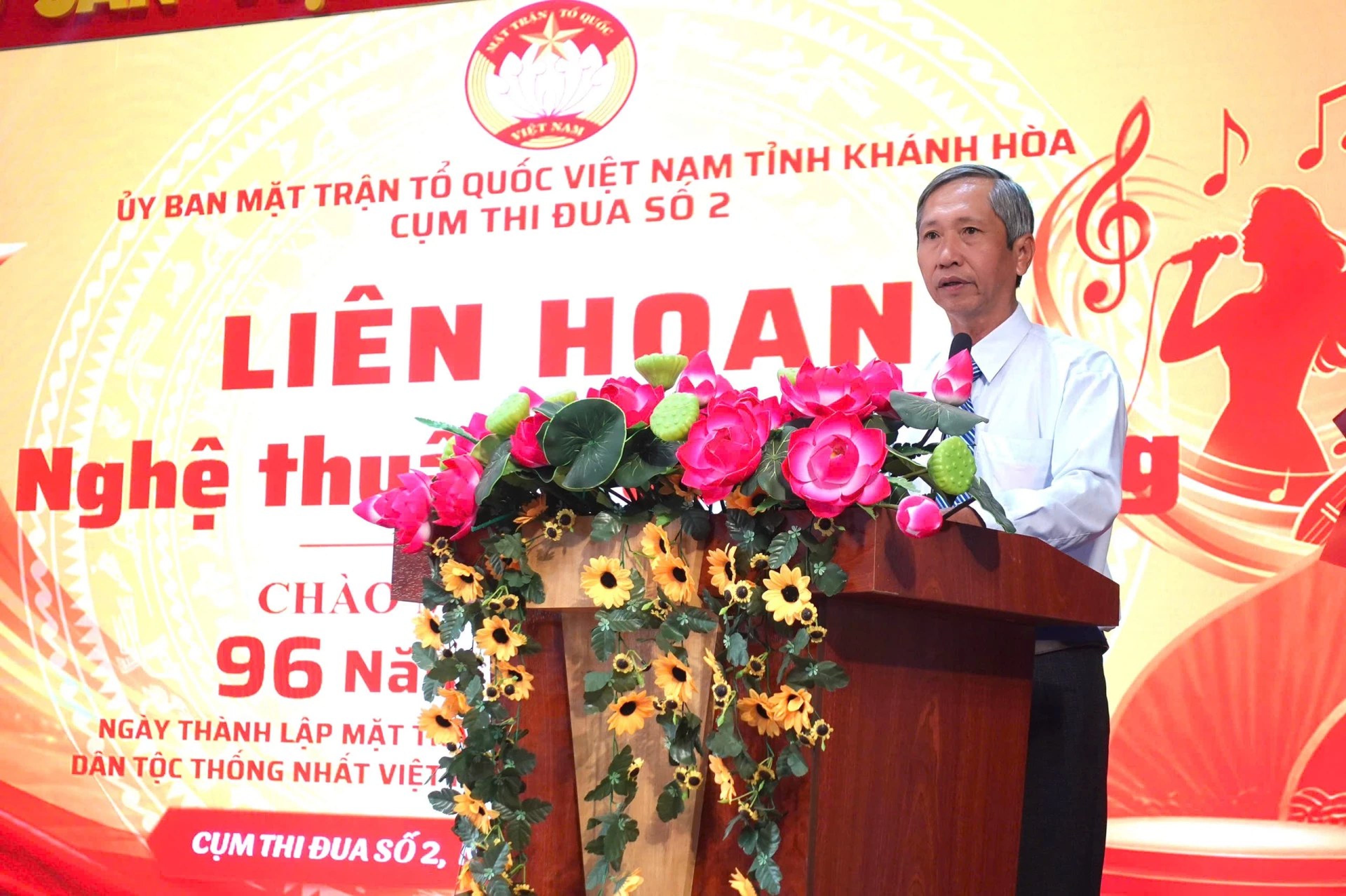 8 đội Cụm thi đua số 2 Ủy ban MTTQ Việt Nam tỉnh Khánh Hòa tham gia Liên hoan nghệ thuật quần chúng - Hình 1