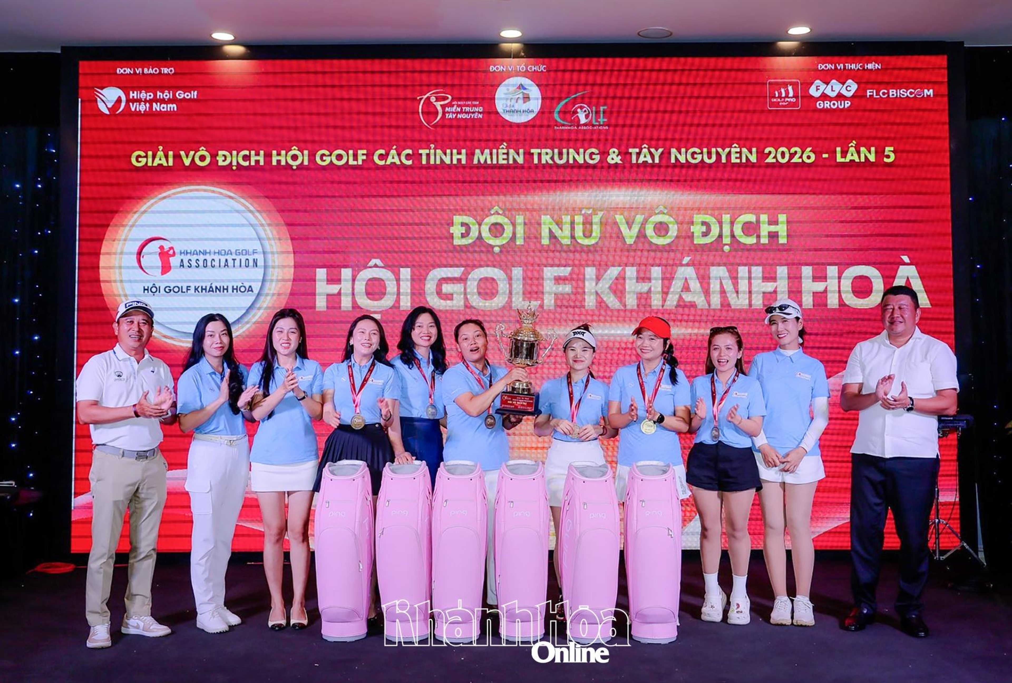 Giải vô địch Hội Golf các tỉnh miền Trung và Tây Nguyên năm 2026, lần 5: Hội Golf Khánh Hòa đoạt chức vô địch đội nữ - Hình 1